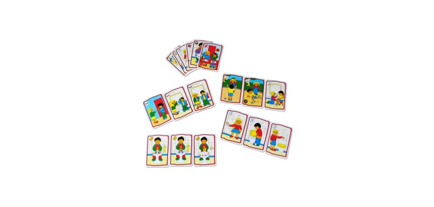 Jeu maxi saisons valisette contient 4 arbres plastiques 64x48cm 28 éléments velcros