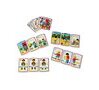 Jeu maxi saisons valisette contient 4 arbres plastiques 64x48cm 28 éléments velcros
