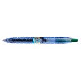Roller pilot b2p gel écriture moyenne 0.7mm corps plastique recyclé translucide rechargeable coloris vert