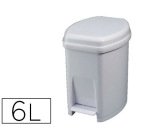 Poubelle pédale plastique seau intérieur 6l 270x215x265mm