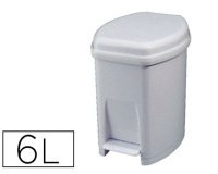 Poubelle pédale plastique seau intérieur 6l 270x215x265mm