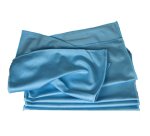 Lavette microfibre bleue spécial vitres résultat parfait sans traces paquet 5 unités