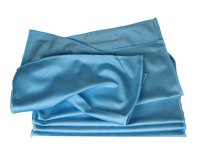 Lavette microfibre bleue spécial vitres résultat parfait sans traces paquet 5 unités