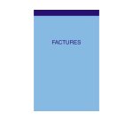 Bloc de caisse facture, 50 dupli numérotés de 1 à 50