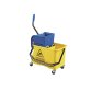 Seau lavage spider plastique double compartiment presse latérale compact 4 roulettes multidirectionnelles