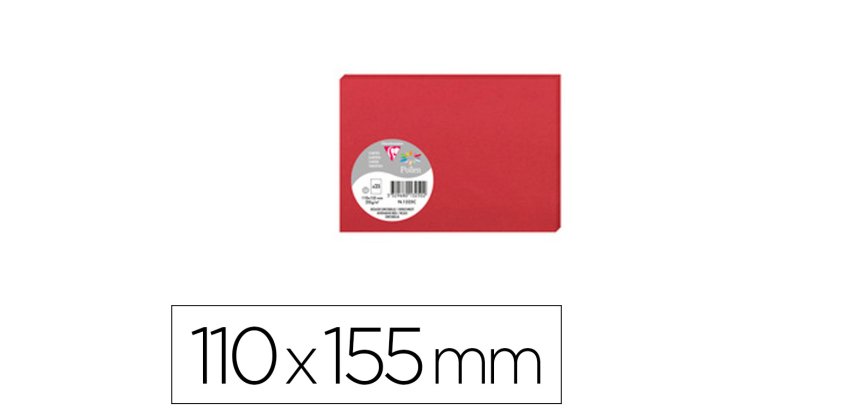 Paquet de 25 cartes simples Pollen 110x155mm 210g/m2