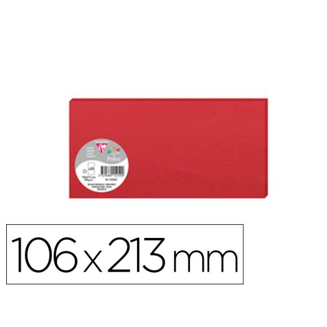 Paquet de 25 cartes simples Pollen 106x213mm 210g/m²