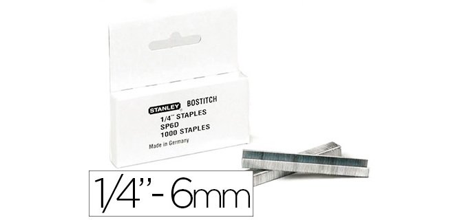 Agrafe bostitch sp6 boîte 1000 unités