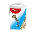 Attache parisienne maped acier laitonné 17mm boîte distributrice 40 unités