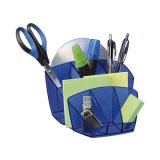 Pot multifonctions cep polystyrène antichoc brillant 8 compartiments 143x93x158mm coloris bleu happy