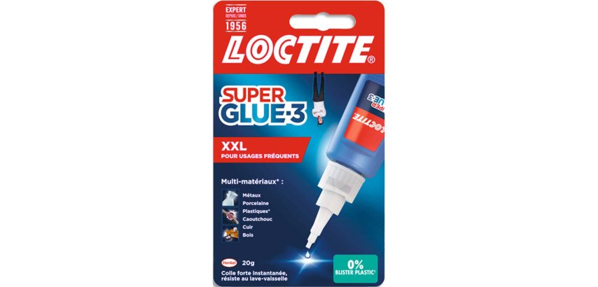 Colle Superglue 3 XXL pour usages fréquents - Flacon de 20 g