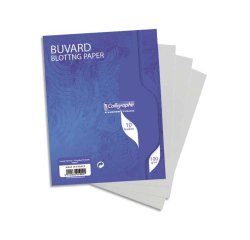 Buvard 7000 16x21 cm 10 feuilles uni 100 g teinte blanche