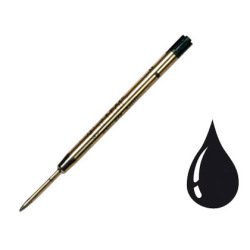 Recharge universelle stylo-bille type parker largeur fine coloris noir