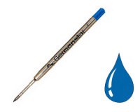 Recharge universelle stylo-bille type parker largeur fine coloris bleu