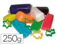Pâte à modeler assortiment 8 coloris 250g