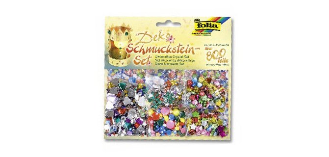 Pierre décorative folia assortiment formes coloris lot 800 unités