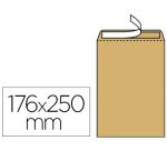 Pochette kraft gpv adhésive économique b5 176x250mm 85g sachet 25 unités