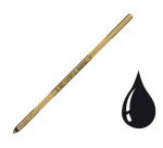 Recharge universelle stylo-bille courte laiton largeur moyenne coloris noir