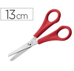 Ciseaux écolier économique bouts ronds lames graduées inox gauchers 13cm