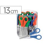 Ciseaux économiques bouts ronds lames graduées inox pot 24 paires 13cm