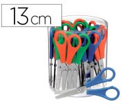 Ciseaux économiques bouts ronds lames graduées inox pot 24 paires 13cm