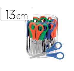 Ciseaux économiques bouts ronds lames graduées inox pot 24 paires 13cm