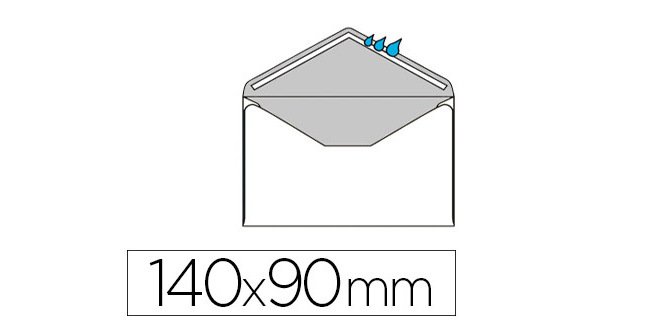 Enveloppe visite gpv saint louis papier vélin blanc 100g 90x140mm gommée coloris blanc coffret 100 unités