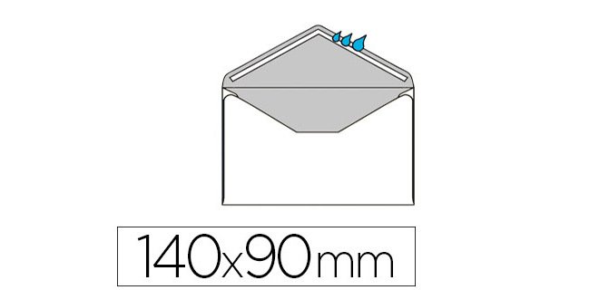 Enveloppe visite gpv saint louis papier vélin blanc 100g 90x140mm gommée coloris blanc coffret 100 unités