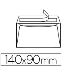 Enveloppe visite gpv saint louis papier vélin blanc 100g 90x140mm adhésive fond gris étui 25 unités