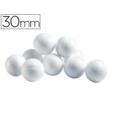 Boule cellulose univers de piwi diamètre 30mm coloris blanc sachet 50 unités
