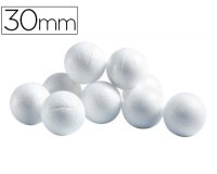 Boule cellulose univers de piwi diamètre 30mm coloris blanc sachet 50 unités