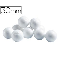 Boule cellulose univers de piwi diamètre 30mm coloris blanc sachet 50 unités
