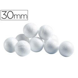 Boule cellulose univers de piwi diamètre 30mm coloris blanc sachet 50 unités