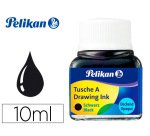 Encre de chine pelikan tire-lignes plumes dessinateur pinceaux couleur noir flacon 10ml
