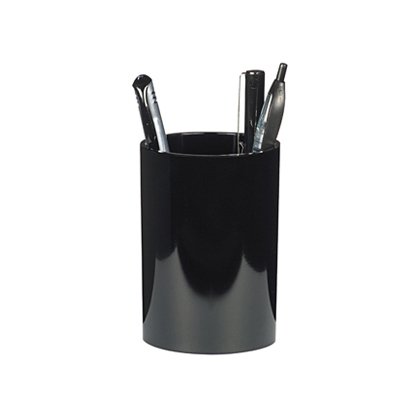 Pot à crayons cep confort polystyrène antichoc haute qualité parois épaisses hauteur 105mm diamètre 75mm coloris noir