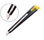 Cutter olfa 180 lame 9mm crémaillère acier laqué mat clip embout casse-lame