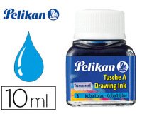 Encre de chine pelikan tire-lignes plumes dessinateur pinceaux couleur bleu cobalt flacon 10ml