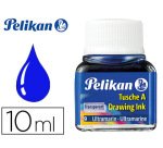 Encre de chine pelikan tire-lignes plumes dessinateur pinceaux couleur bleu outremer flacon 10ml