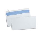 Enveloppe économique dl 110x220mm 80g adhésive coloris blanc boîte 500 unités