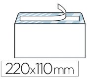 Enveloppe économique dl 110x220mm 80g adhésive coloris blanc boîte 500 unités