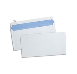 Enveloppe économique dl 110x220mm 80g adhésive coloris blanc boîte 500 unités