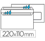 Enveloppe économique dl 110x220mm 80g autocollante fenêtre 45x100mm coloris blanc boîte 500 unités