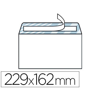 Enveloppe économique c5 162x229mm 80g adhésive coloris blanc boîte 500 unités