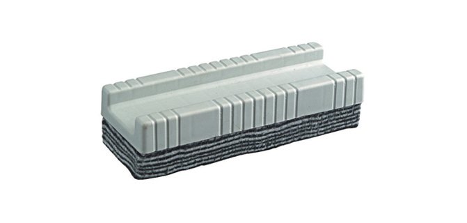 Brosse jpc tableau blanc corps plastique 10 lamelles feutres détachables 14,4x5,5cm