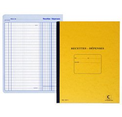 Registre standard elve piqué a4 210x297mm recettes dépenses 80 pages