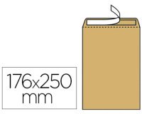 Pochette kraft gpv adhésive économique b5 176x250mm 90g paquet 10 unités