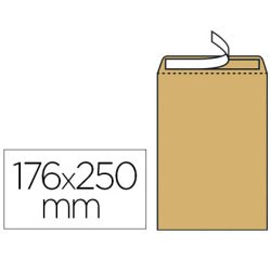 Pochette kraft gpv adhésive économique b5 176x250mm 90g paquet 10 unités