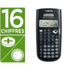 Calculatrice texas instruments scientifique ti-36x pro écran 4 lignes racine carrée probabilité 405x8325x200 5506gr