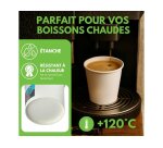 Gobelets carton blancs 10 cl colis 3000