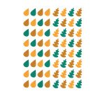 Gommettes feuilles d arbres apli kids pochette de 6 feuilles 384 unités